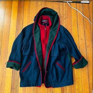 SOLD || Colorblock Wool Coat Vintage